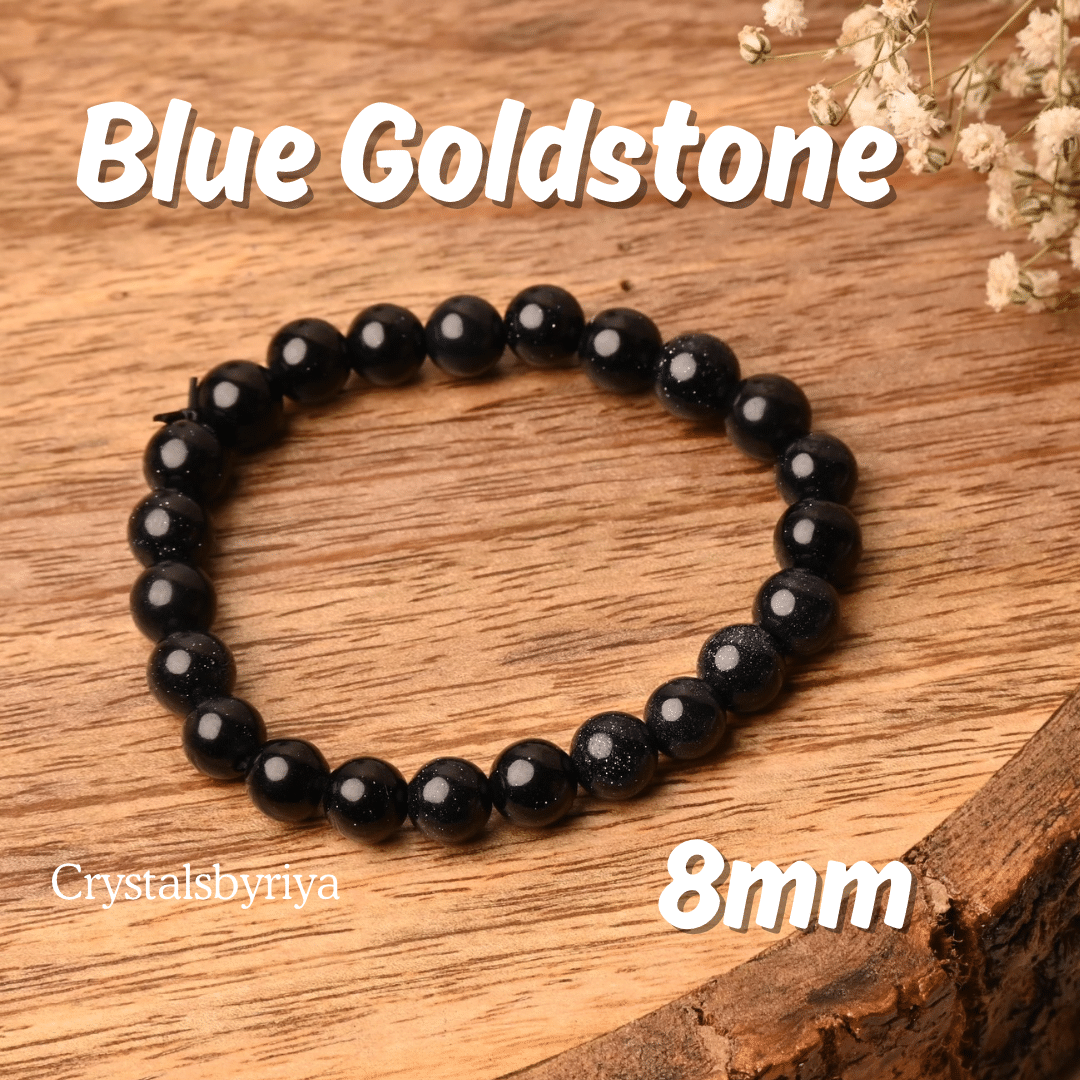 Blue Gold Stone Bracelet